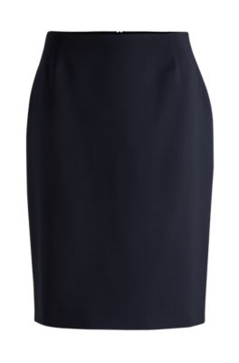 Navy blue pencil on sale skirt