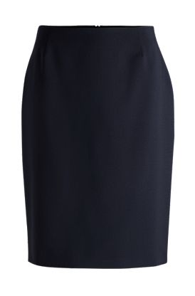 Jupe crayon Slim en laine vierge