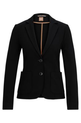 Hugo Boss Extra-slim-fit Jacket In Stretch Fabric In Black