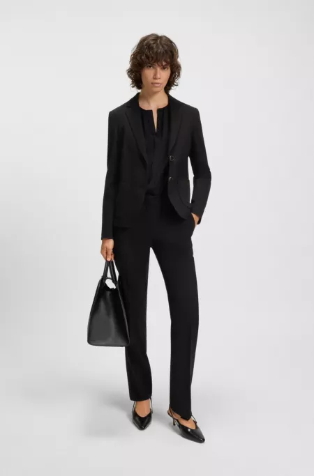 Slim-fit jacket in stretch fabric