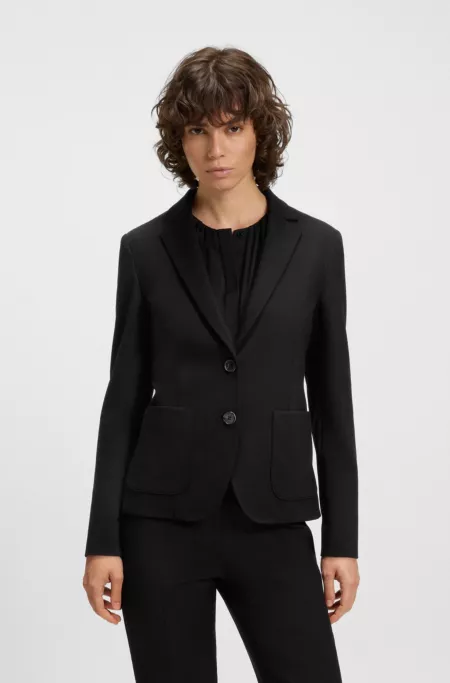 Slim-fit jacket in stretch fabric