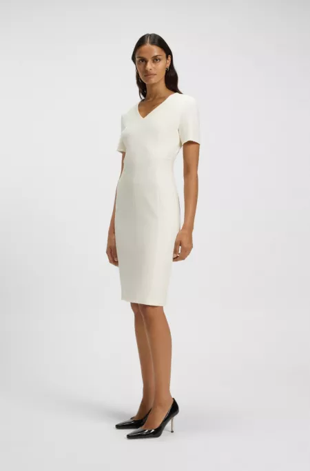 Stretch-fabric dress in a slim fit