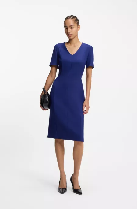 Stretch-fabric dress in a slim fit