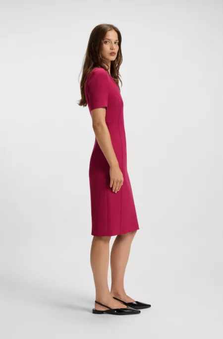Stretch-fabric dress in a slim fit