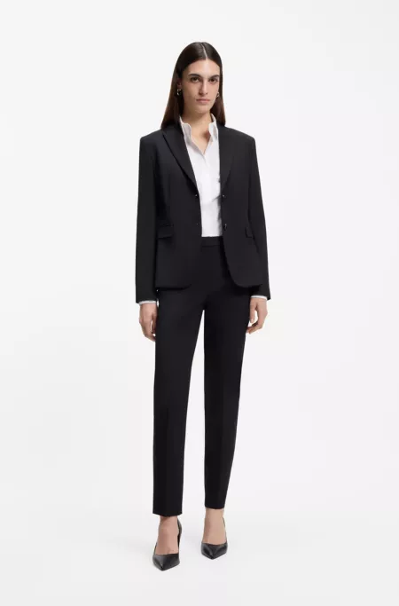 Regular-fit trousers in virgin wool