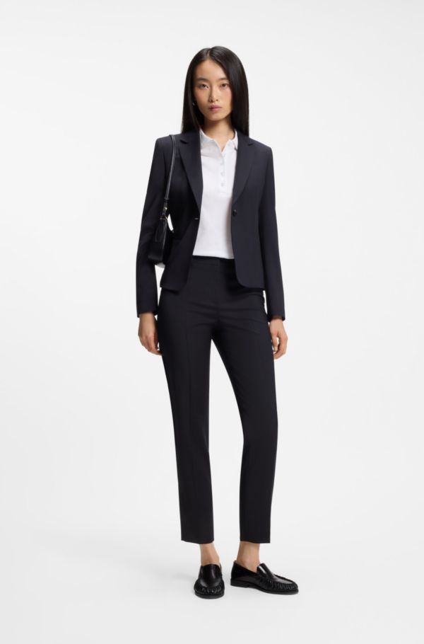 Regular-fit trousers in virgin wool - image 2
