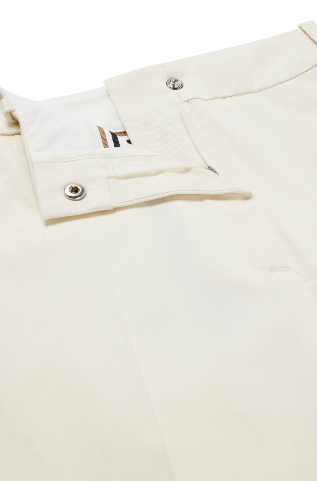 BOSS - Regular-fit trousers in stretch-cotton twill