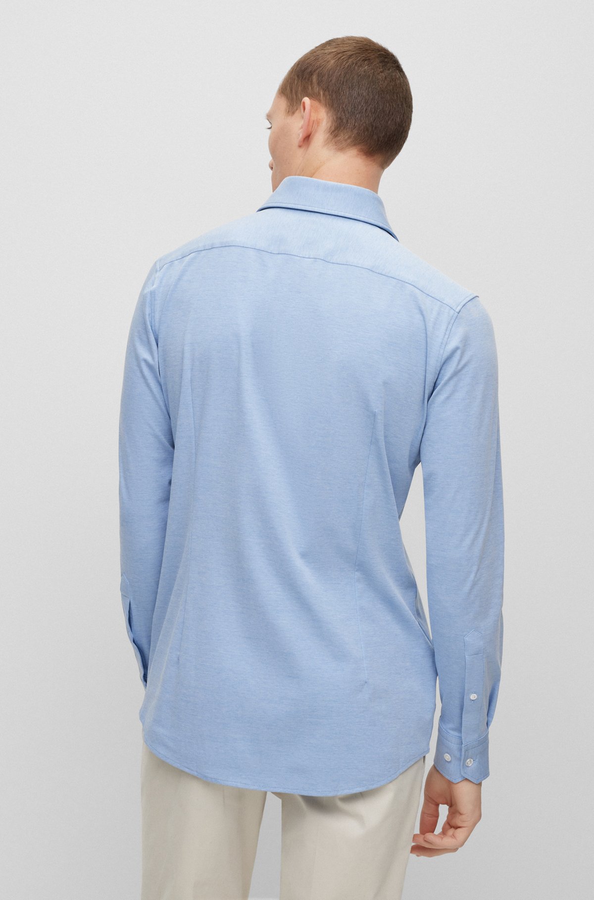 BOSS - Slim-fit shirt in a cotton blend