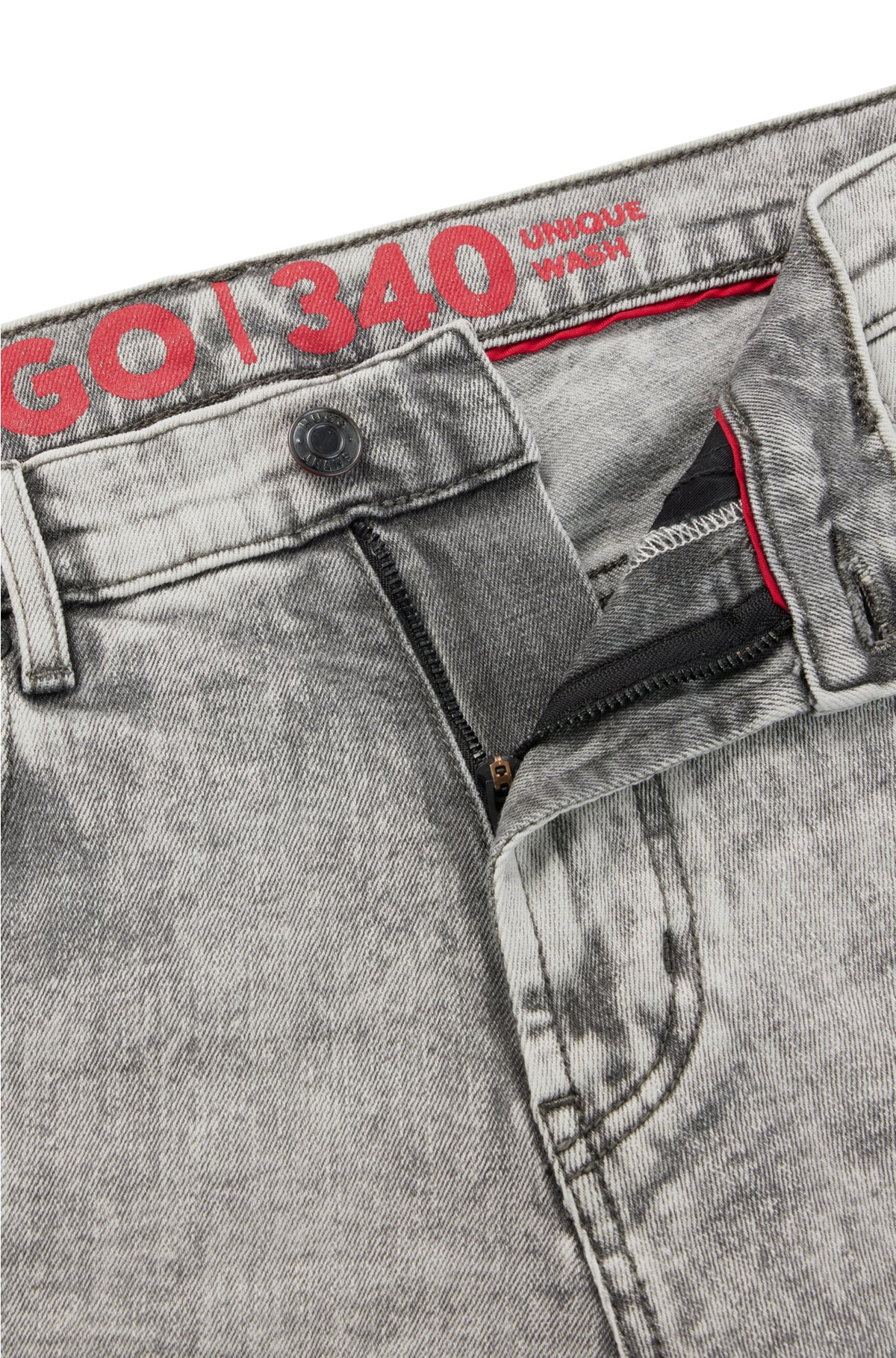 HUGO - Regular-fit jeans stretch denim