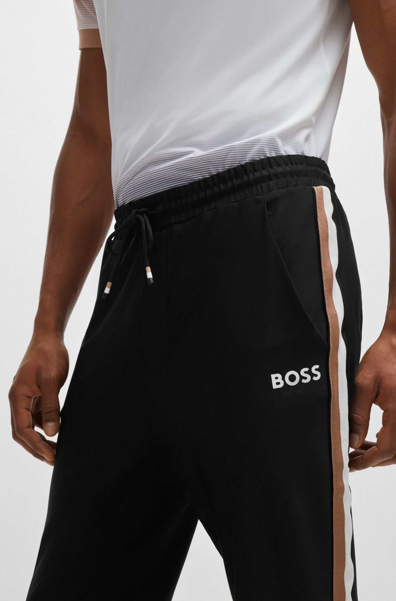 BOSS BOSS x Matteo Berrettini Stretch jersey tracksuit bottoms