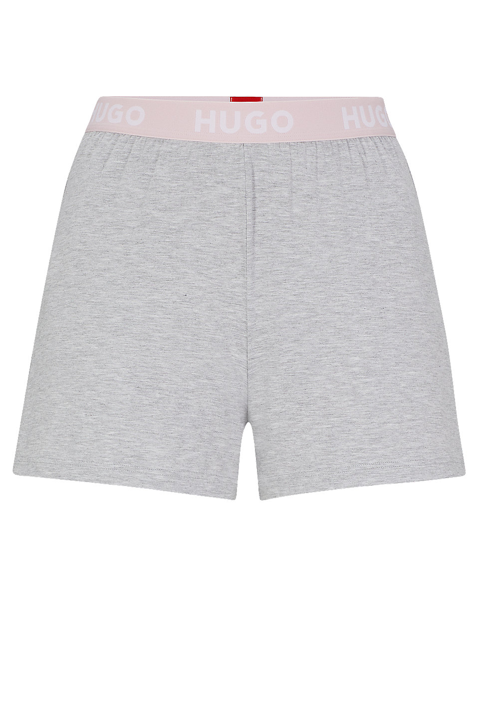HUGO - Stretch-jersey pajama shorts with logo waistband
