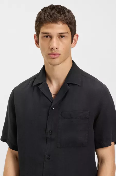 Relaxed-fit multi-occasional shirt in linen
