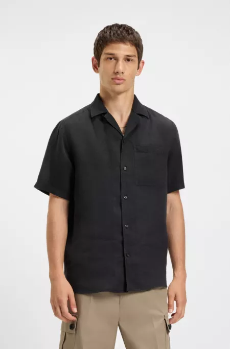 Relaxed-fit multi-occasional shirt in linen