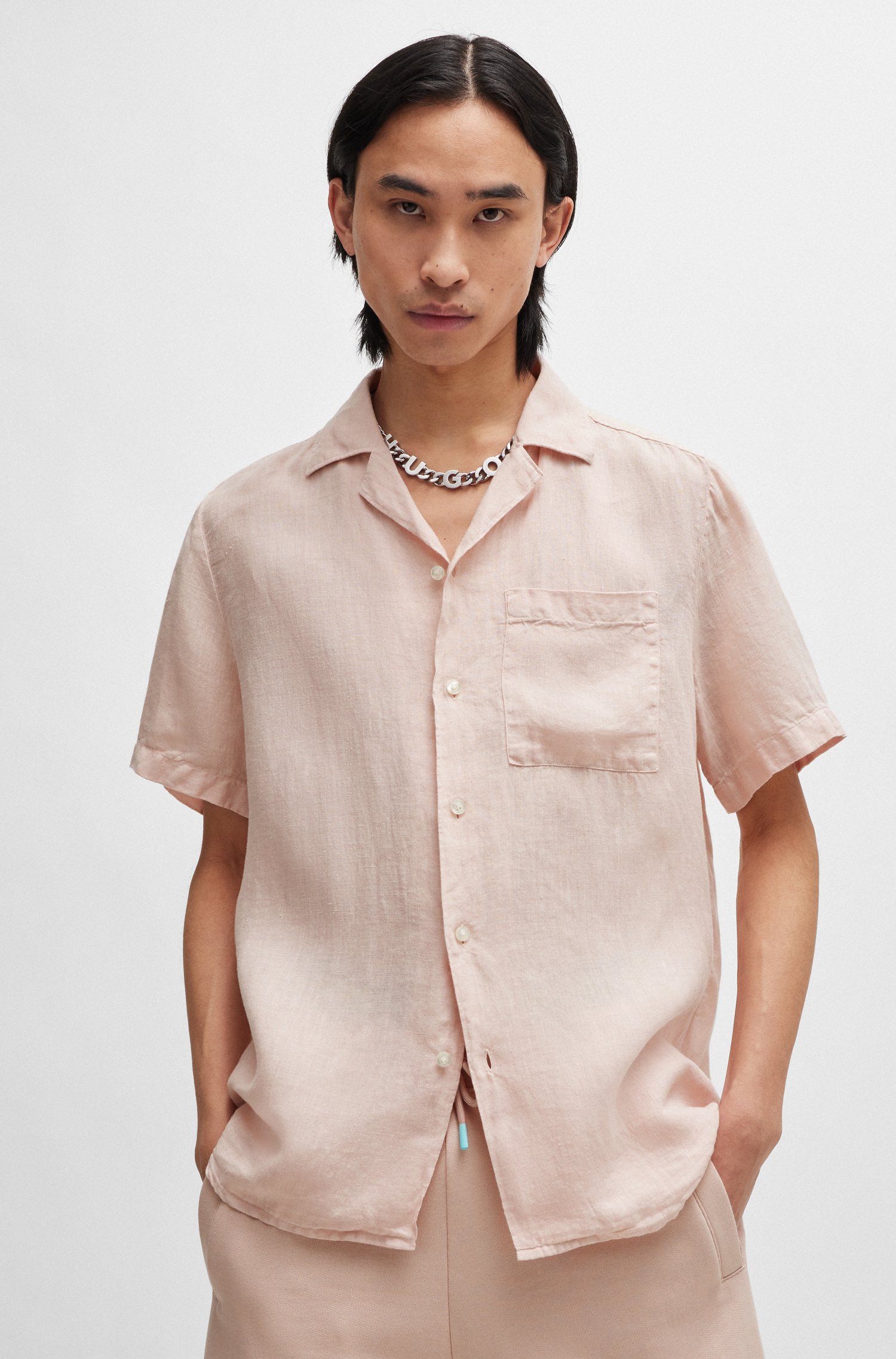 Relaxed-fit multi-occasional shirt linen