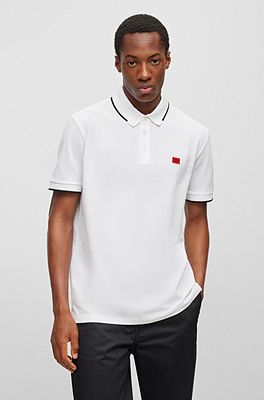Hollister icon logo heritage slim fit polo in burgundy marl