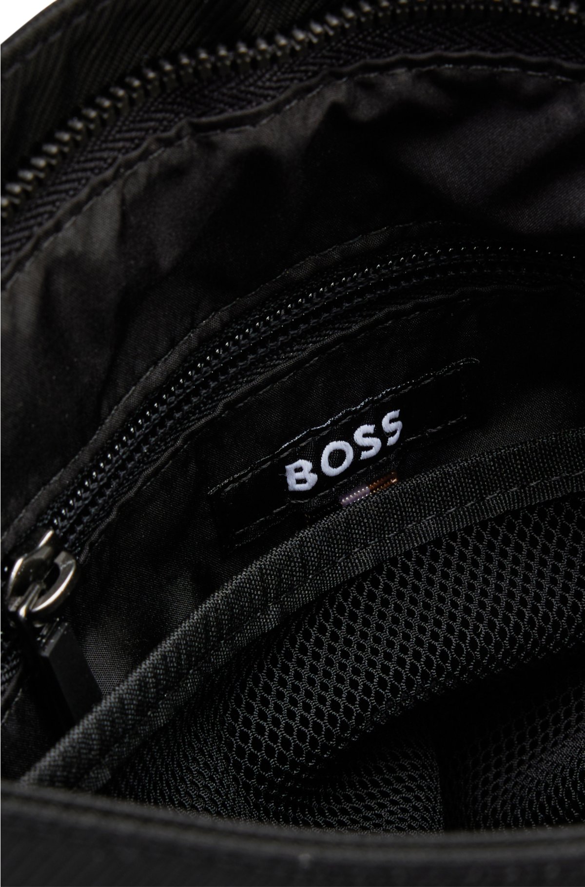 BOSS - Logo envelope bag in structured