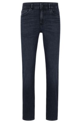 BOSS - Slim-fit jeans in blue super-stretch denim