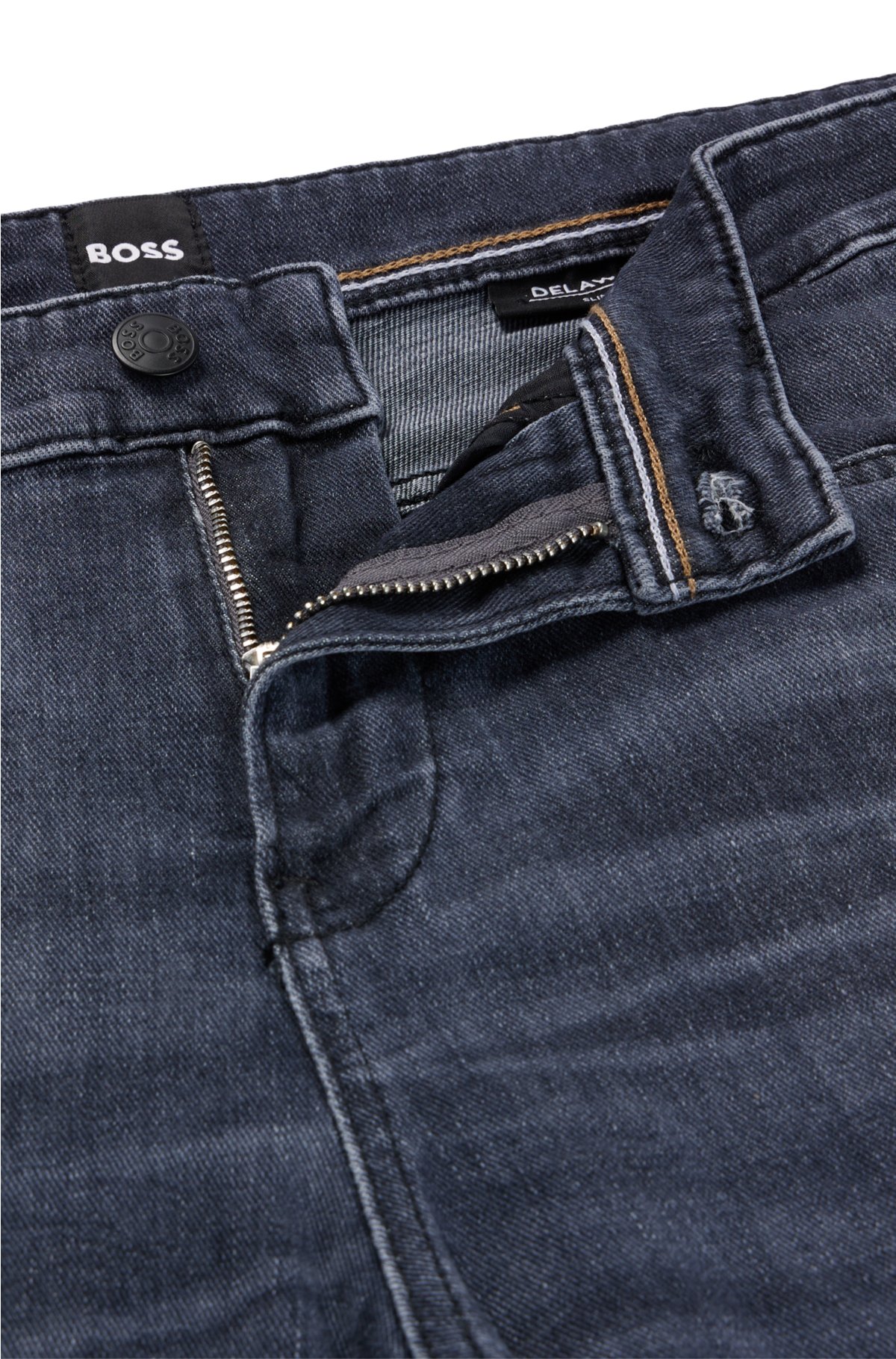 skyld lys s band BOSS - Slim-fit jeans in dark-blue denim