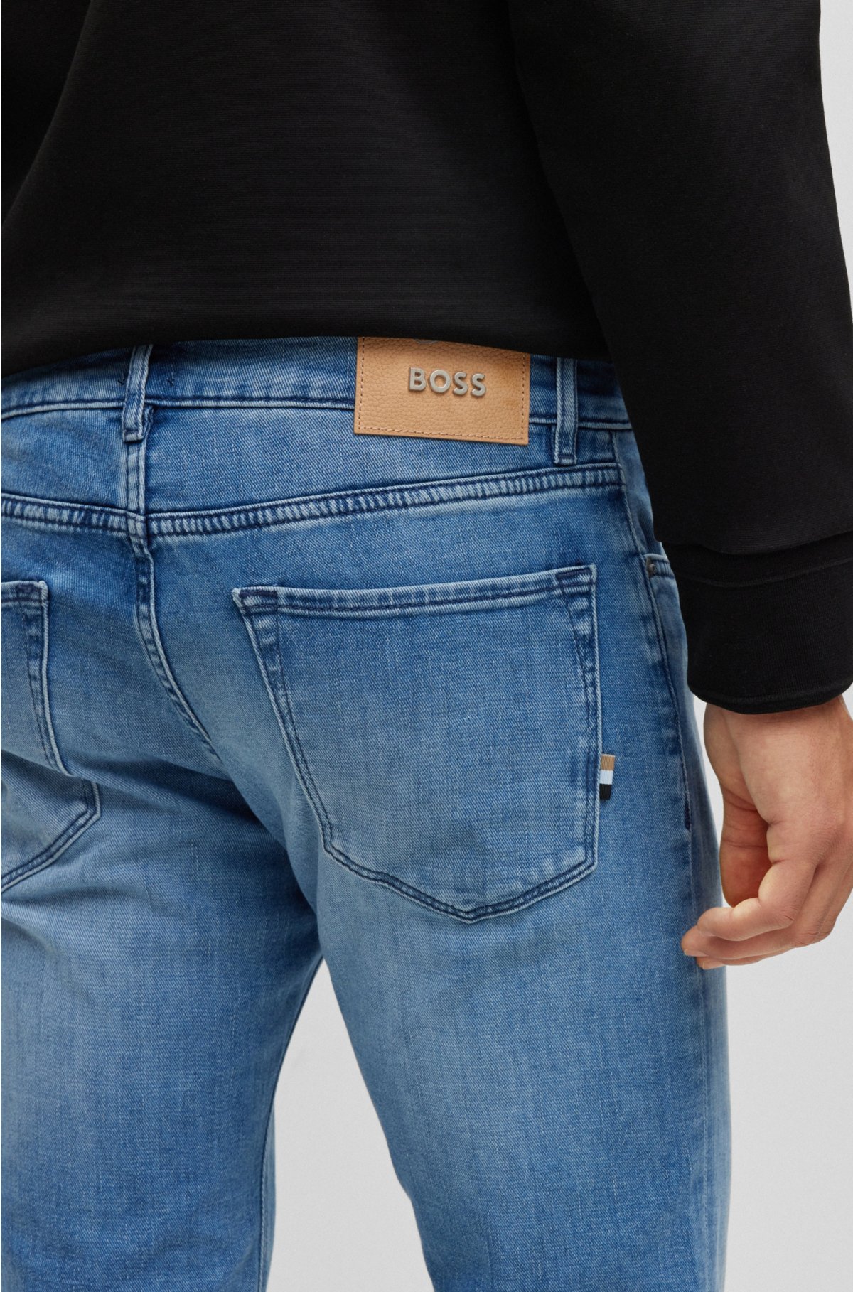 BOSS - Regular-fit jeans Italian denim