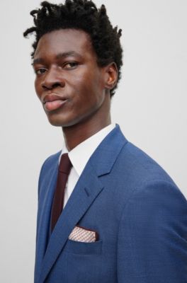 BOSS Threepiece slimfit suit in virgin wool