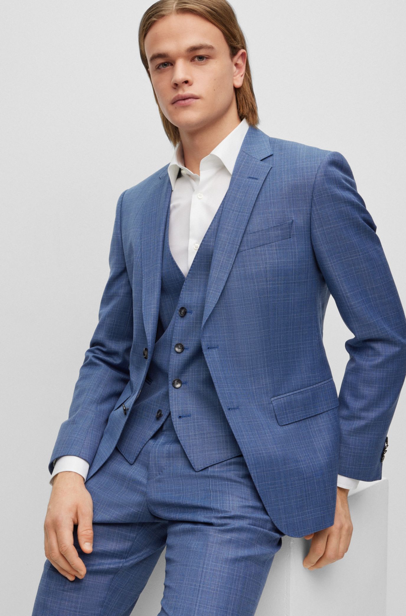 Hugo boss 2025 blue suit