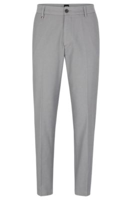 BOSS - Slim-fit pants in a cotton blend