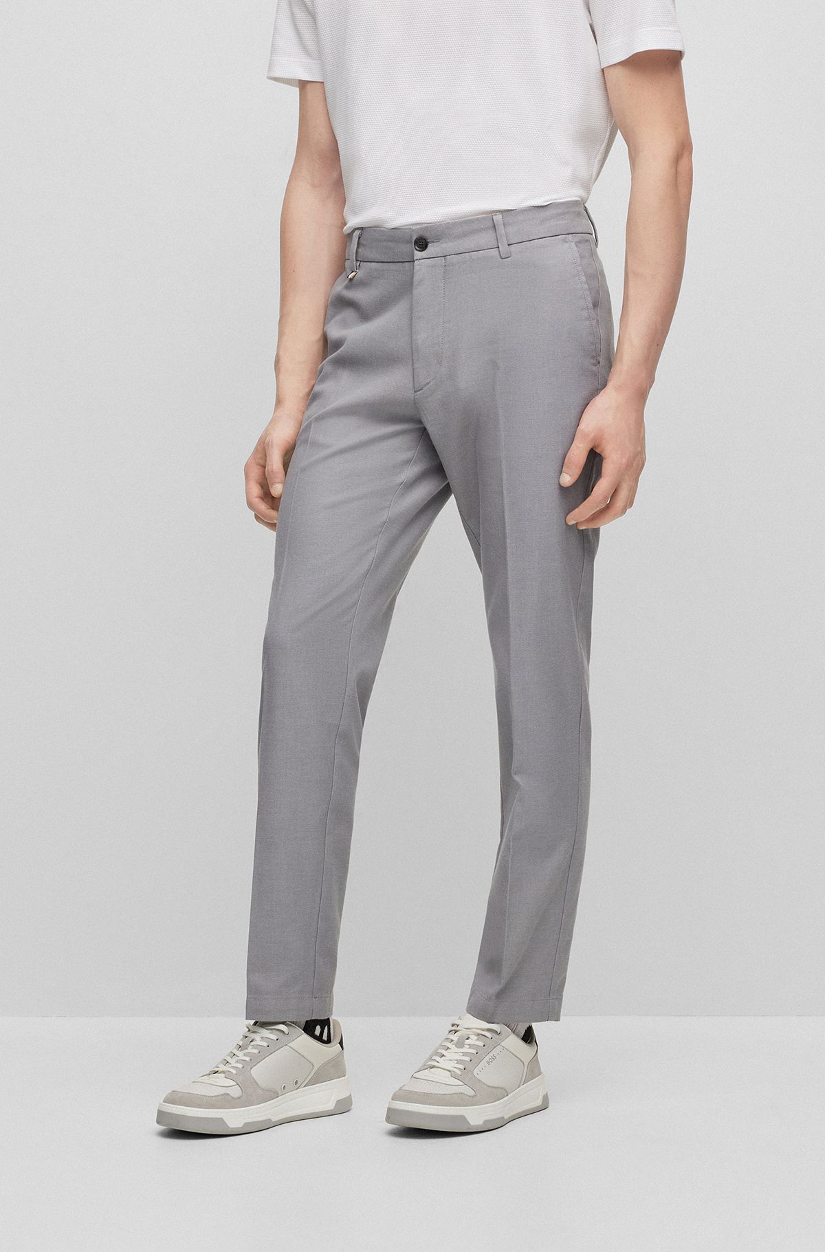 Pants in Grey by HUGO BOSS | Men | Jerseyhosen