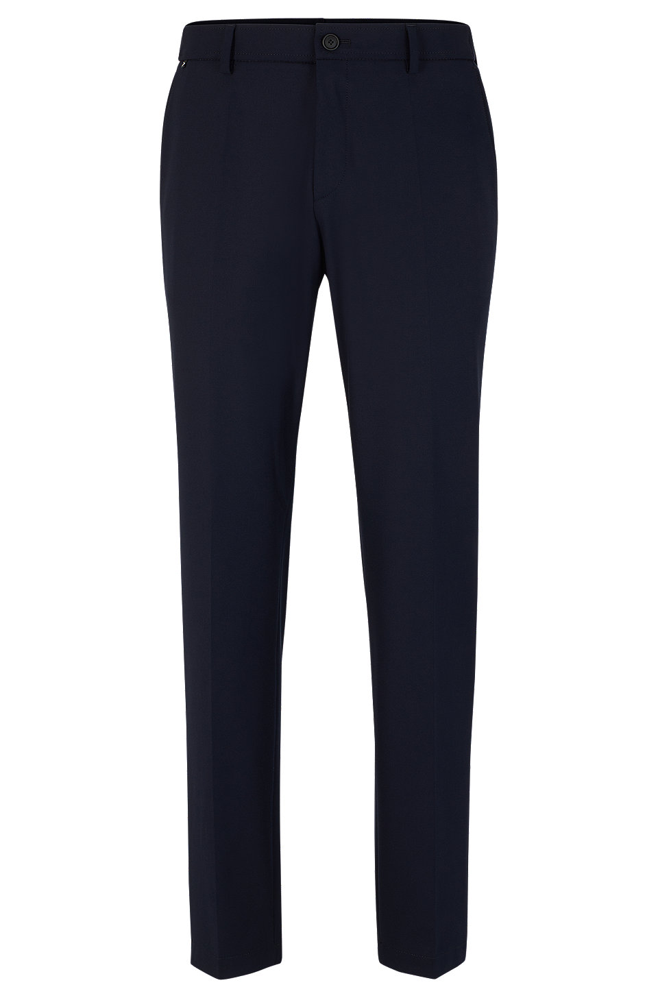 BOSS - Slim-fit trousers in micro-patterned performance-stretch cloth