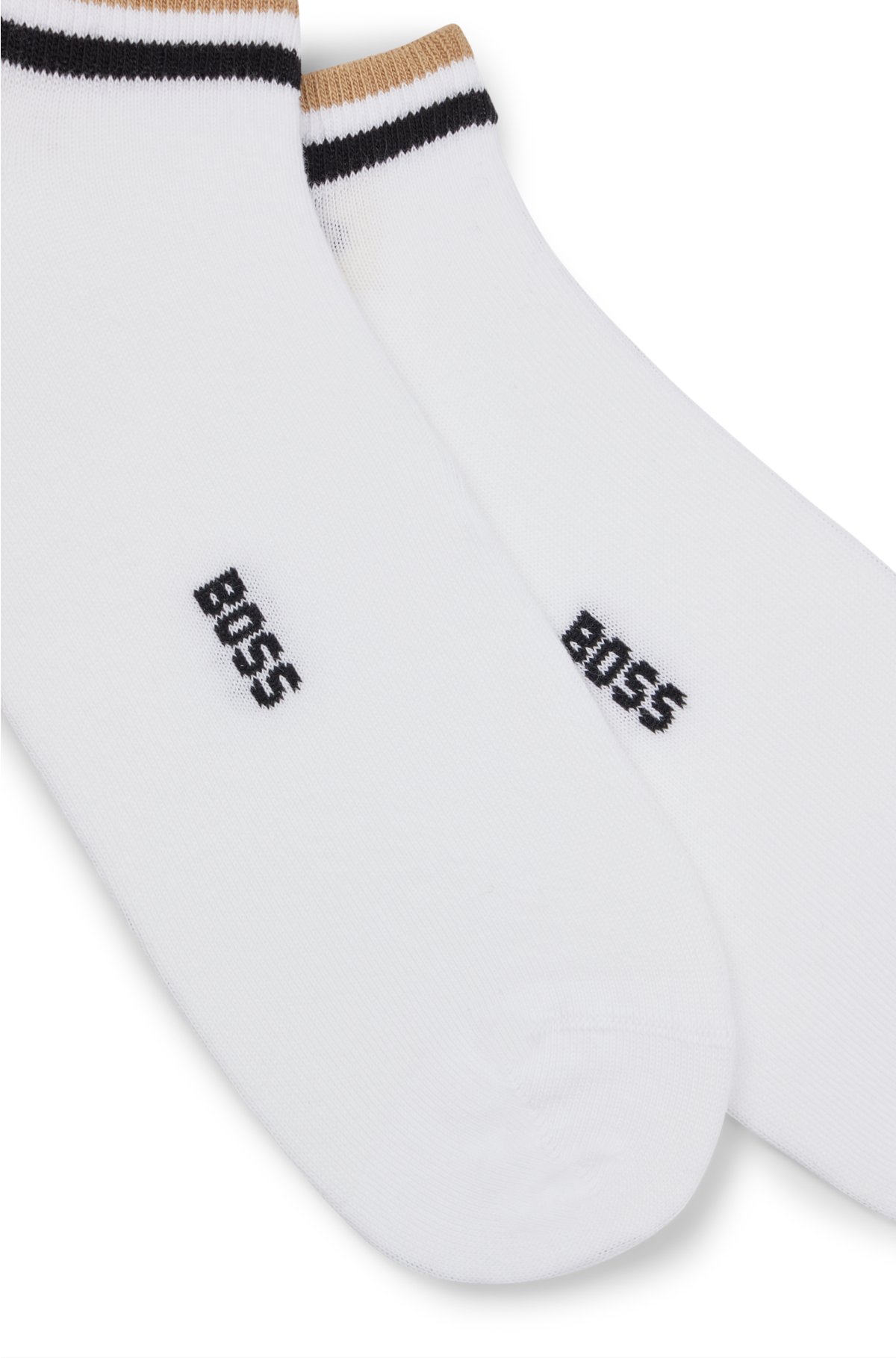 BOSS - Two-pack of ankle socks with signature details