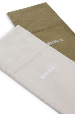 Two-pack of regular-length socks in soft viscose bamboo, Light Green