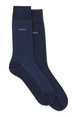 BOSS - Two-pack of regular-length cotton-blend socks