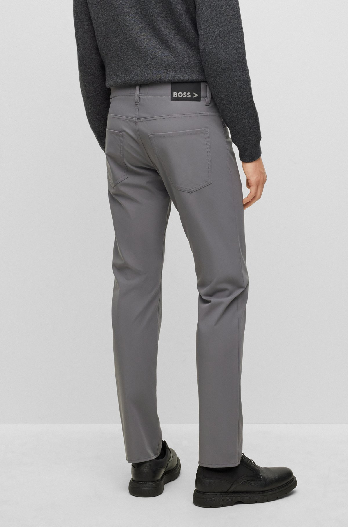 BOSS - Slim-fit jeans in performance-stretch anti-crease BOSS - Slim-fit jeans in performance-stretch anti-crease