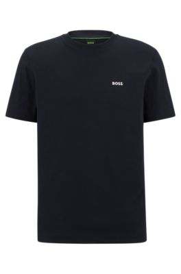 BOSS Cottonjersey regularfit Tshirt with logo prints