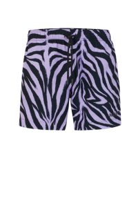 HUGO - Quick-dry animal-print swim shorts