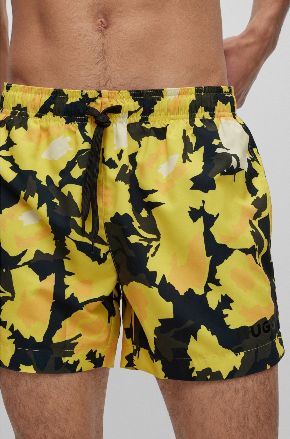 HUGO - Quick-dry printed swim shorts