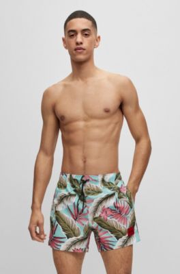 Hugo Boss Quick-dry Swim Shorts In Turquoise