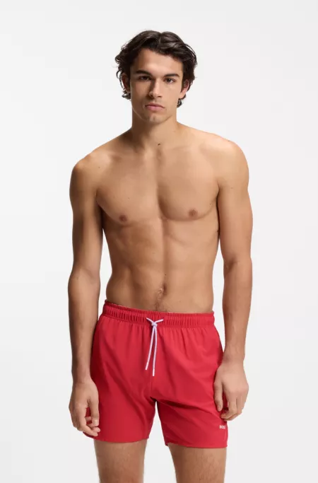 Quick-dry swim shorts with logo detail