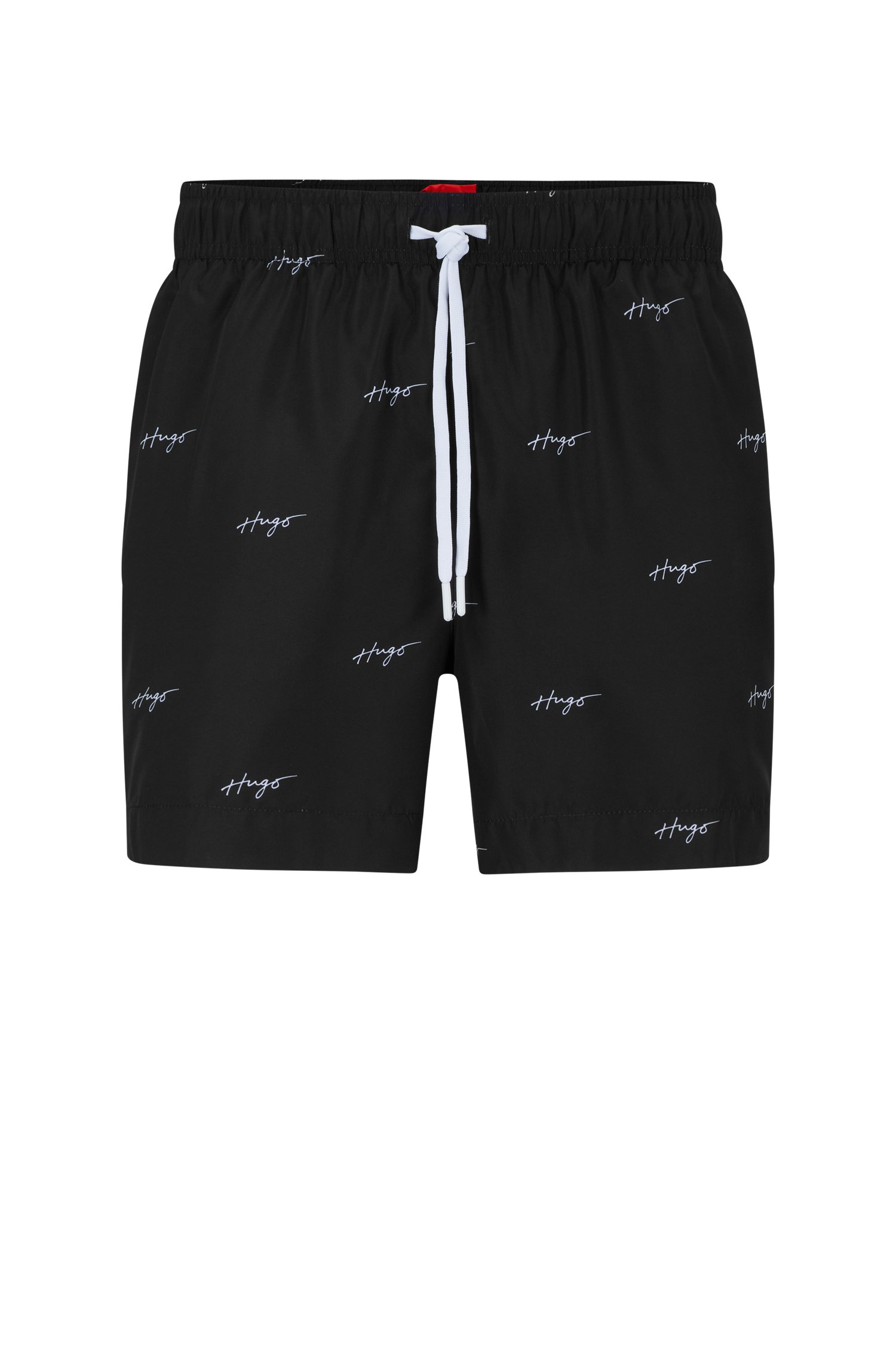 Bañador tipo shorts de tejido secado rápido con logos caligrafiados