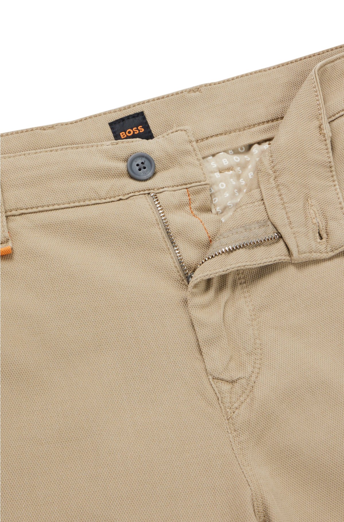 cotton in blend Tapered-fit shorts a BOSS -