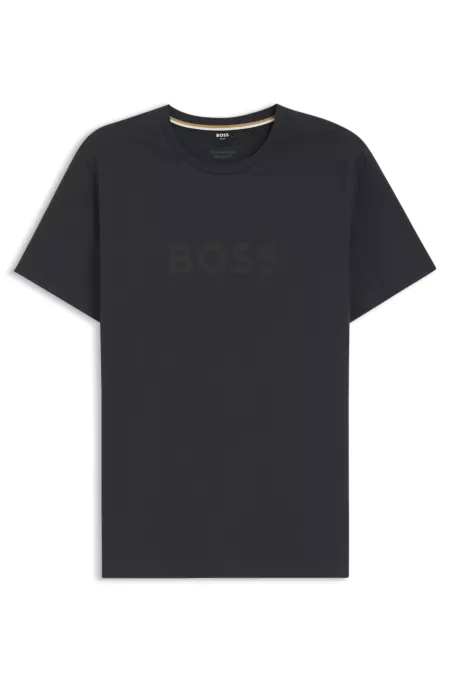 Cotton jersey T-shirt with logo print