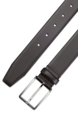 Leather belt, Dark Brown