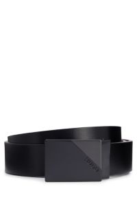 Hugo Boss Galliz 2 x Buckle Black Leather Reversible Belt