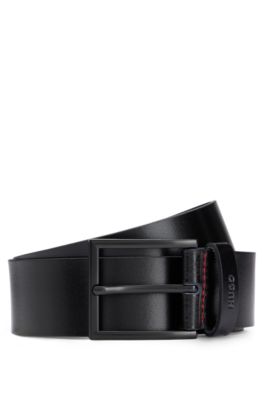 Lacoste Men's Embossed Leather Monogram Belt