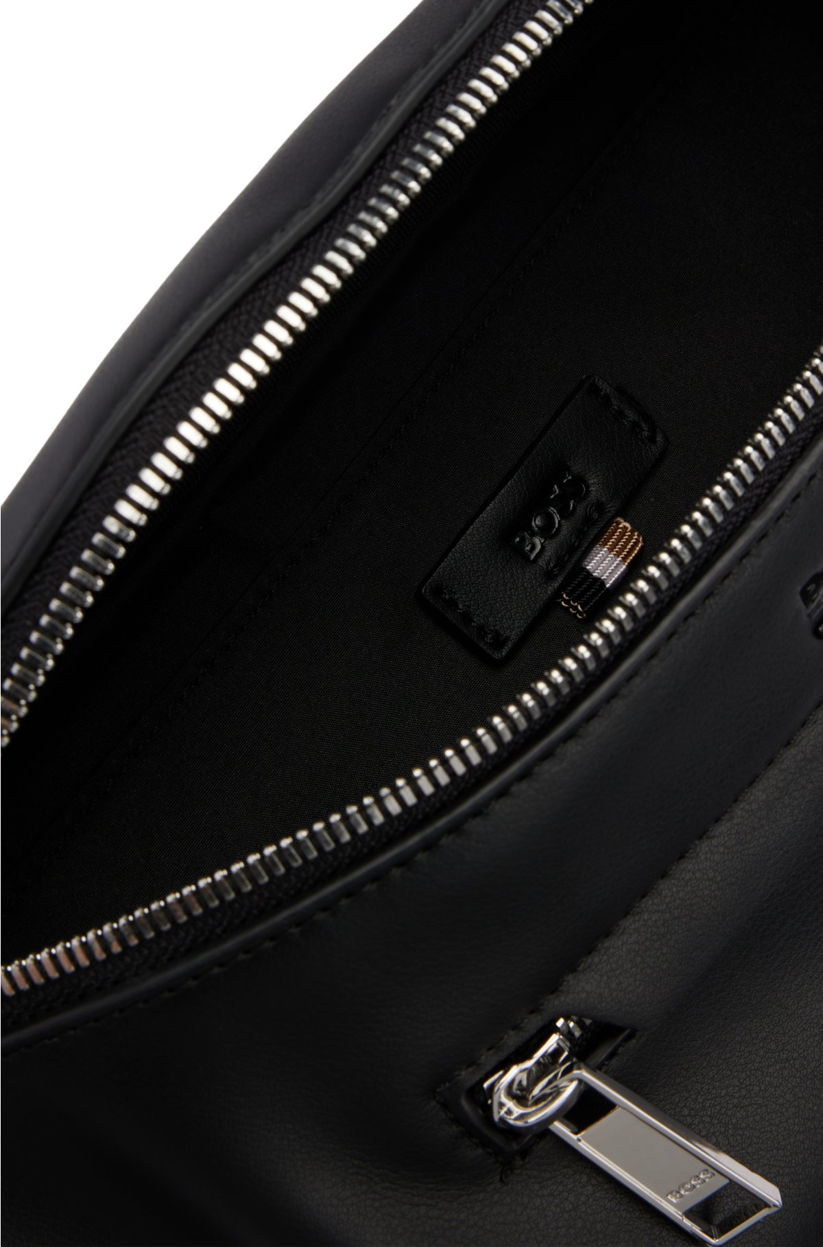 Leather Belt Bag With Signature Stripe