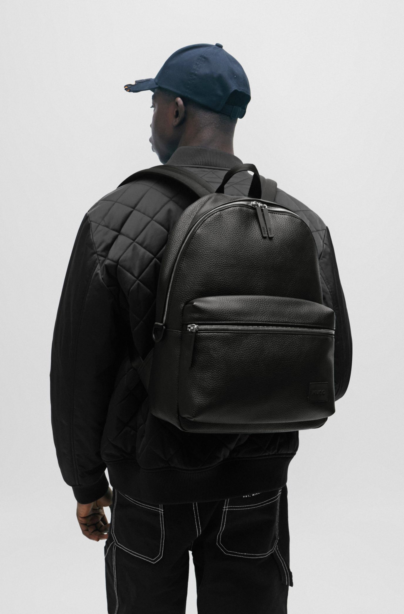 Mens hugo boss hot sale backpack