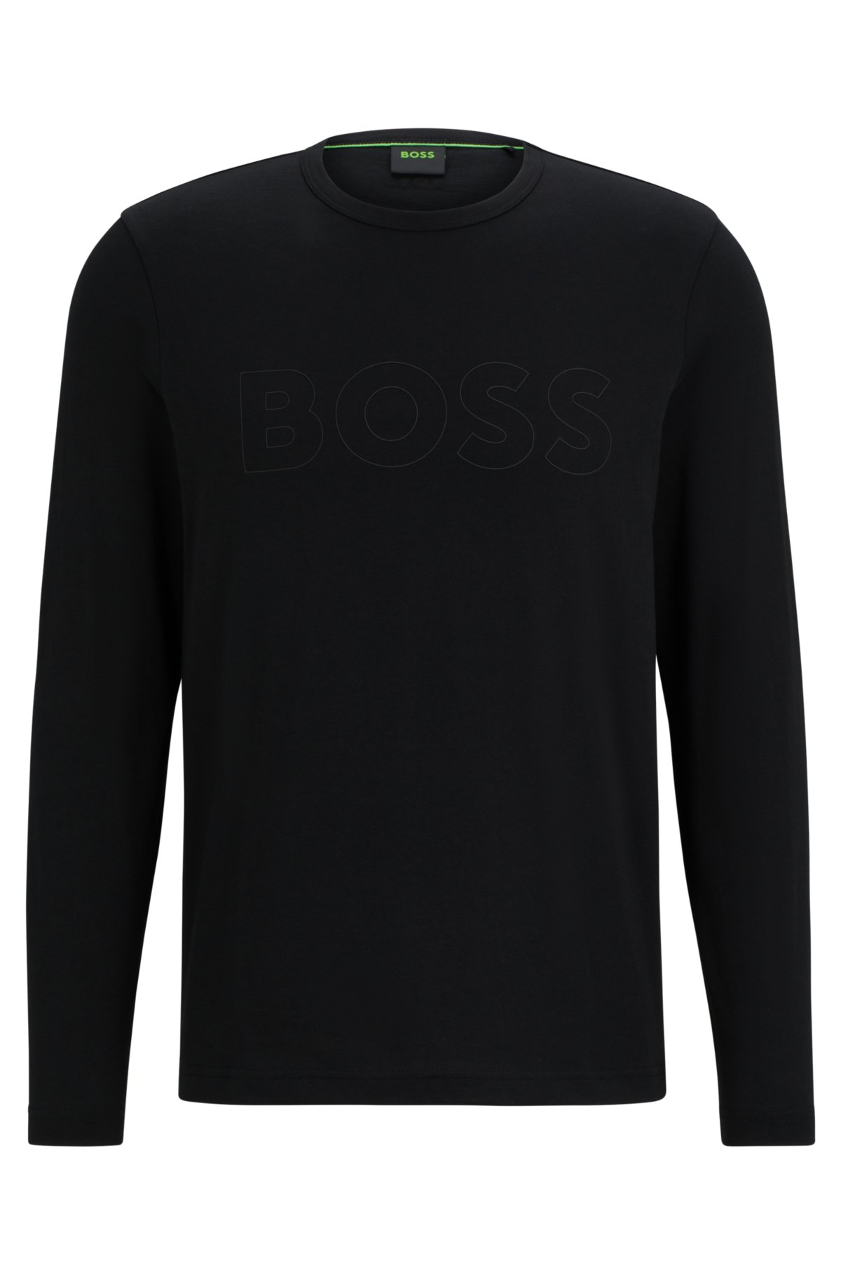 BOSS - Cotton-jersey T-shirt with logo detail