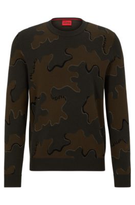 hugo camo sweatshirt