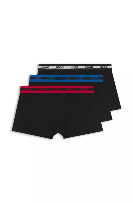 Three-pack of stretch-cotton trunks