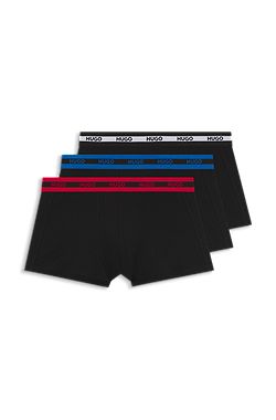 Three-pack of stretch-cotton trunks
