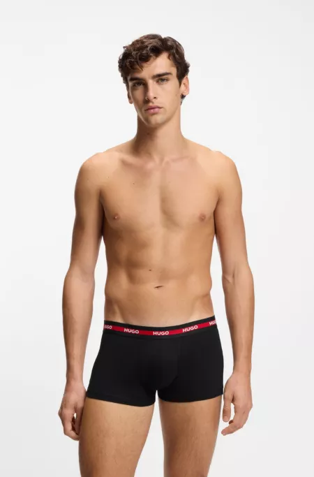Three-pack of stretch-cotton trunks